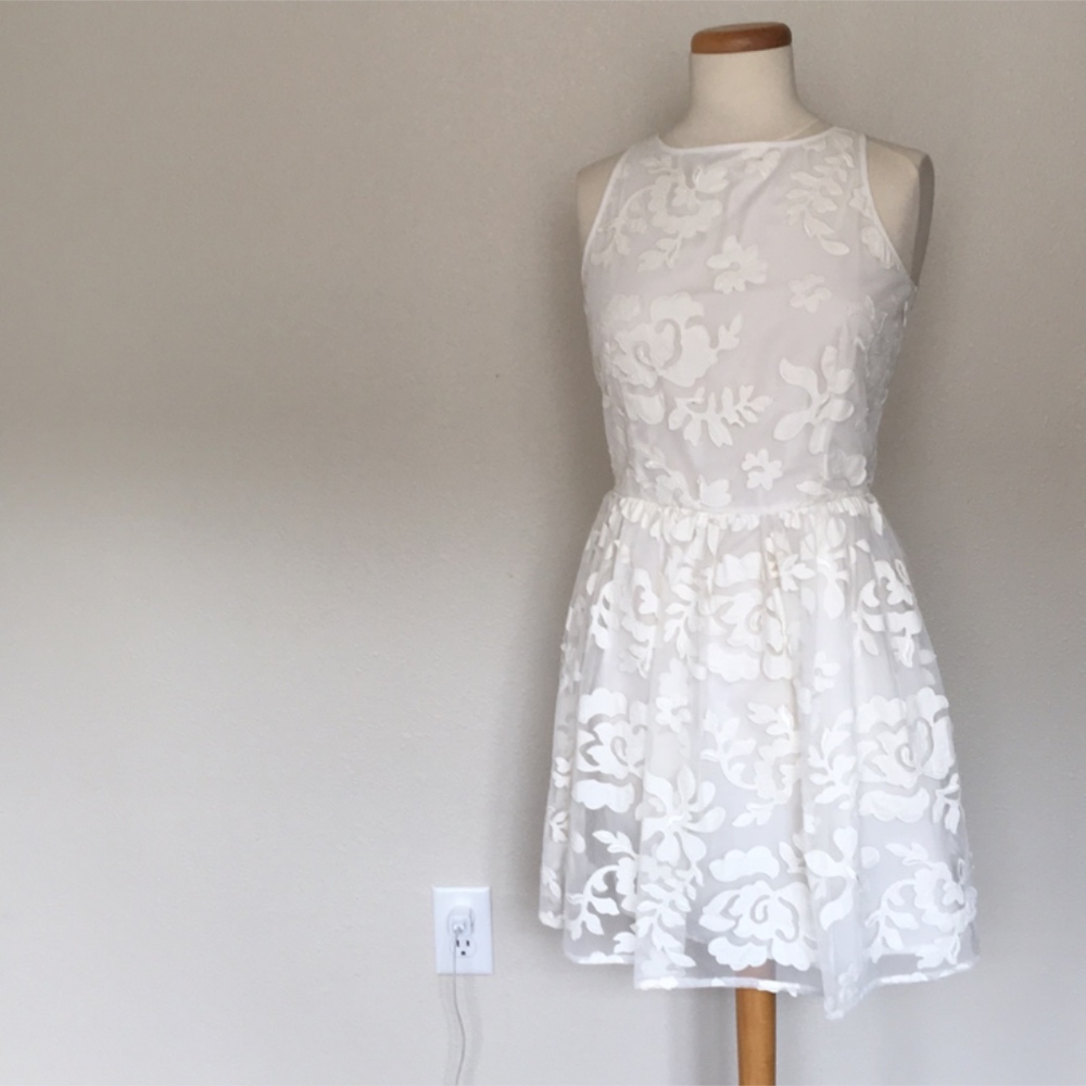 BB Dakota floral embroidered dress
